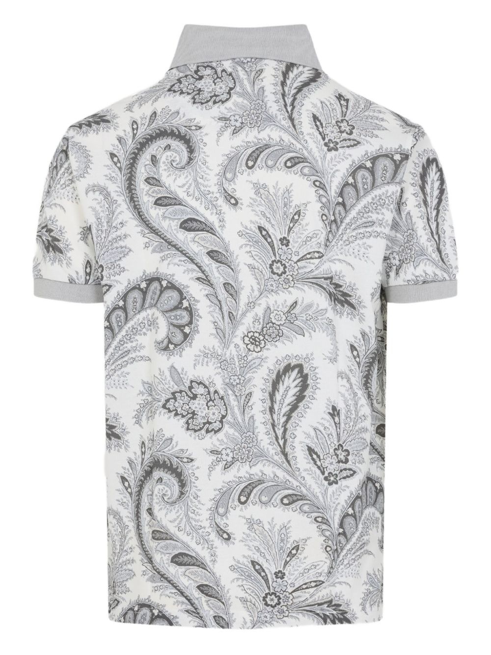 paisley cotton polo shirt - 2