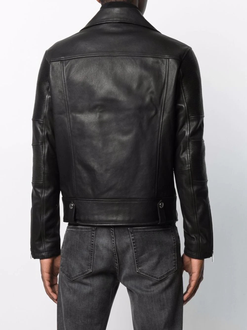 zip pocket biker jacket - 4