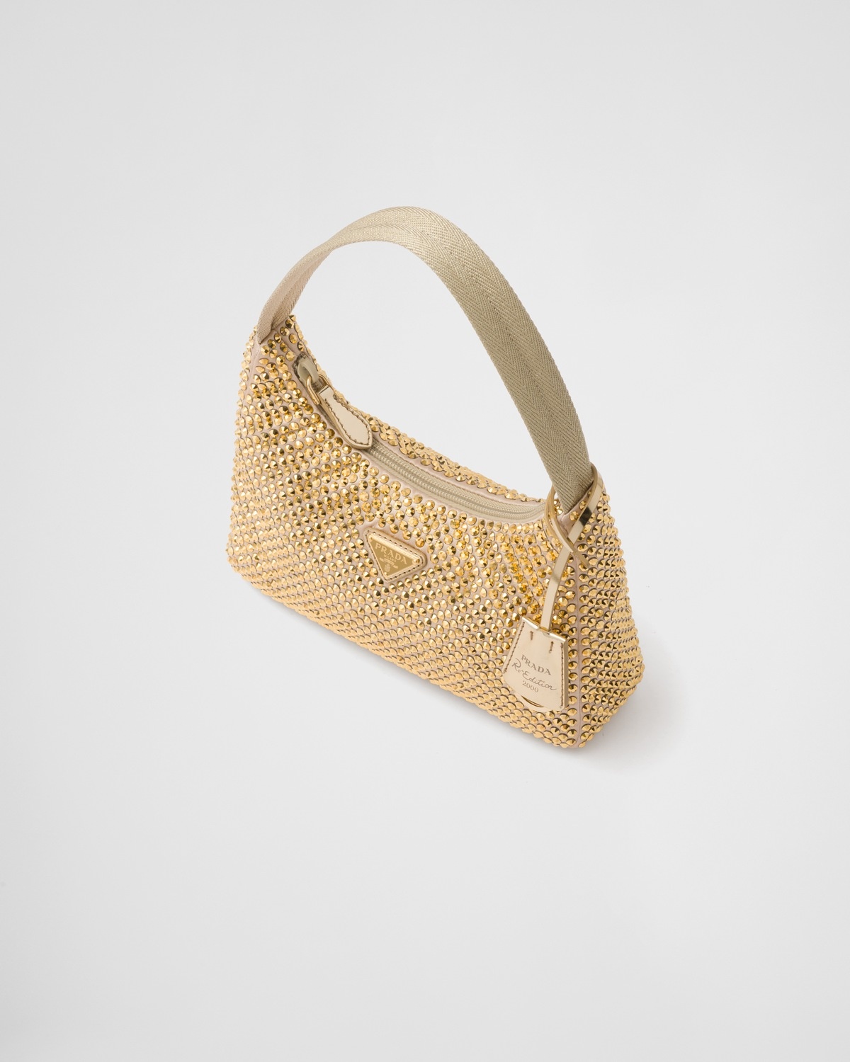 Satin mini-bag with crystals - 3