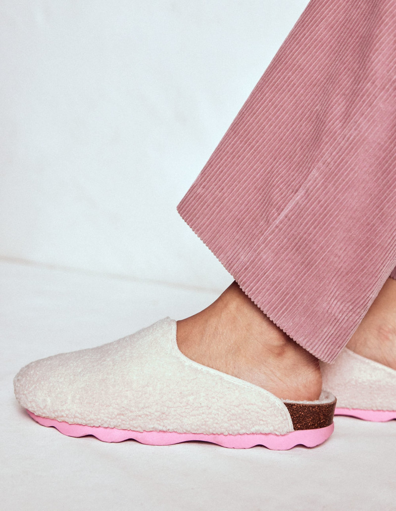 BODEN Contrast Sole Mule Slippers-Natural outlook
