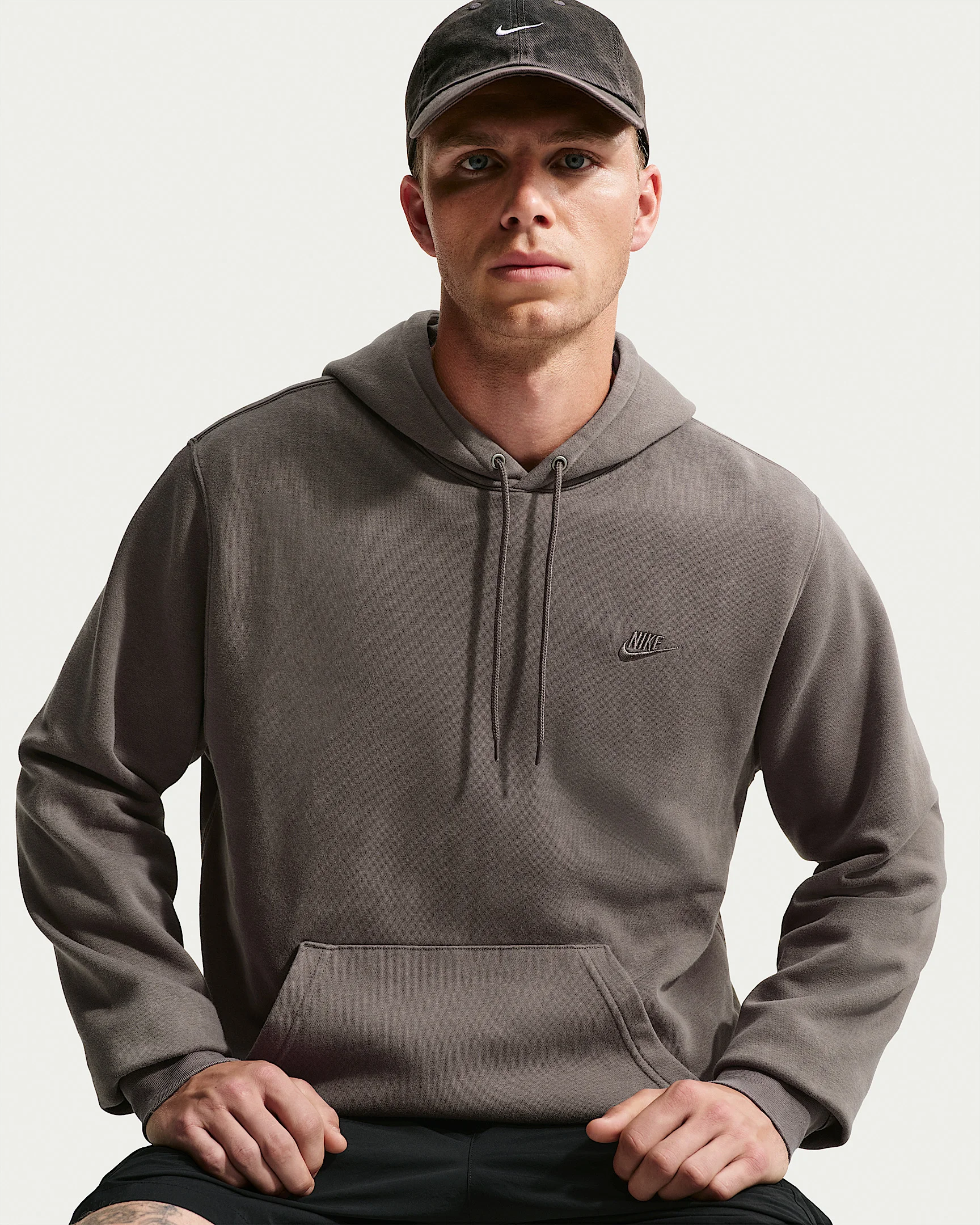 Nike Sportswear Club Men's Washed Fleece Hoodie - 1