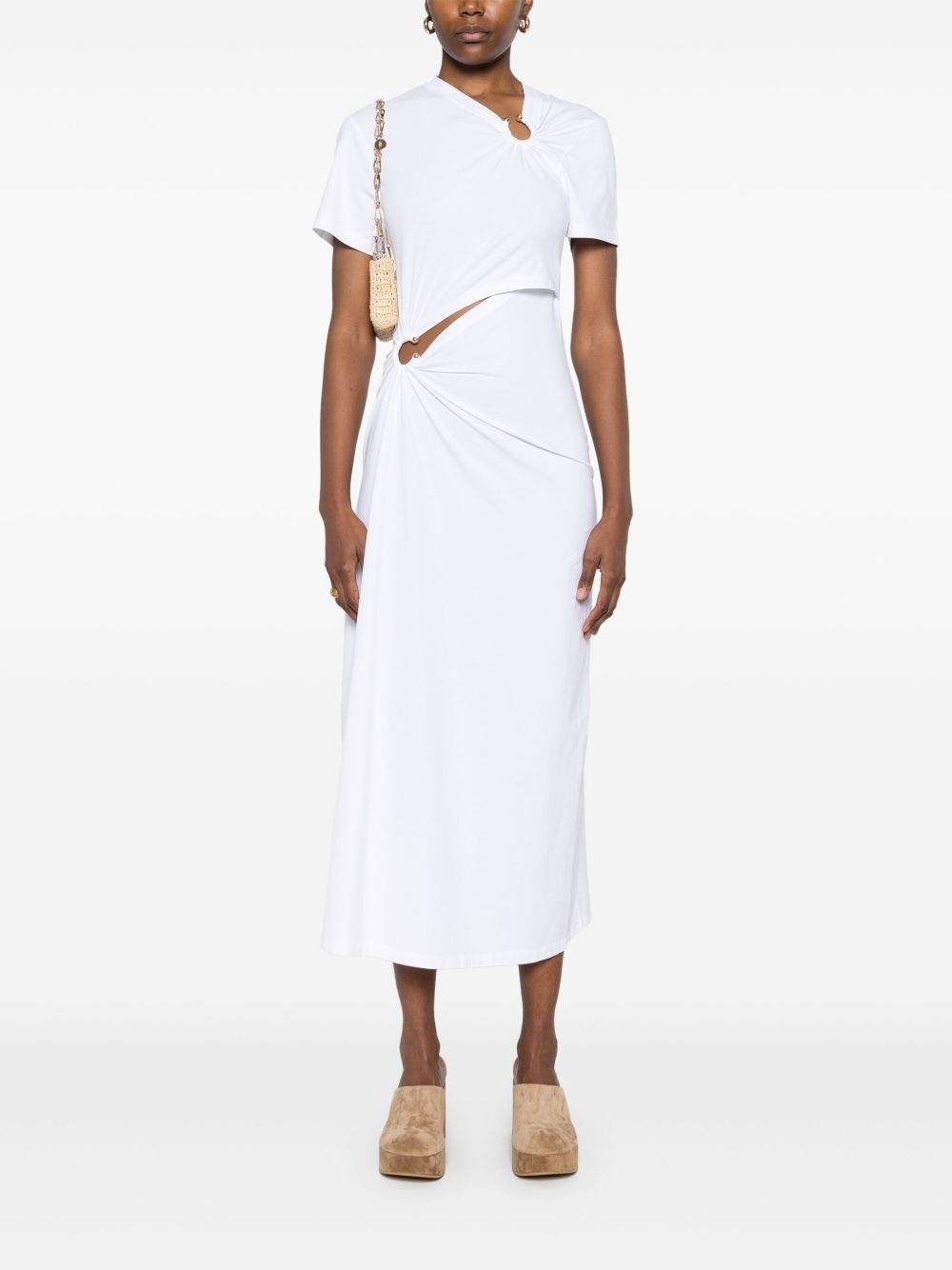 jersey midi dress - 2
