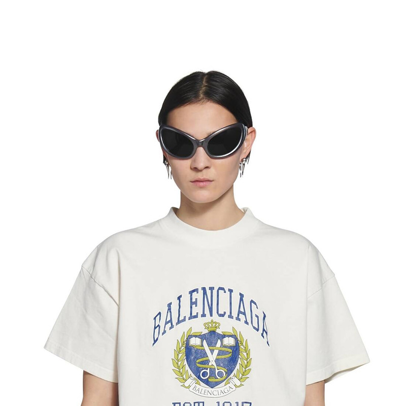 Force Double Horn Earrings  in Silver 4