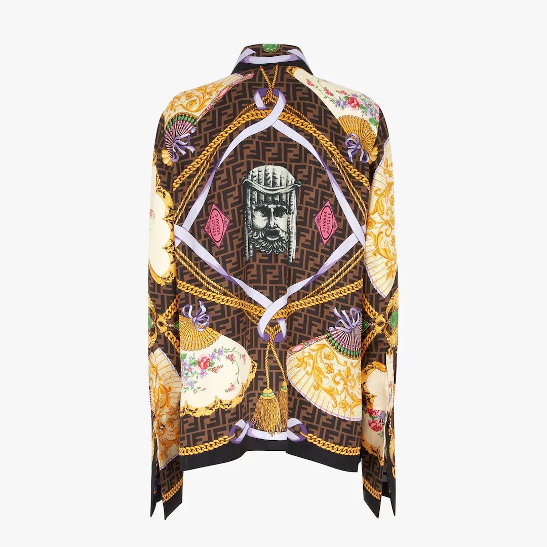 Fendace multicolor silk shirt - 2