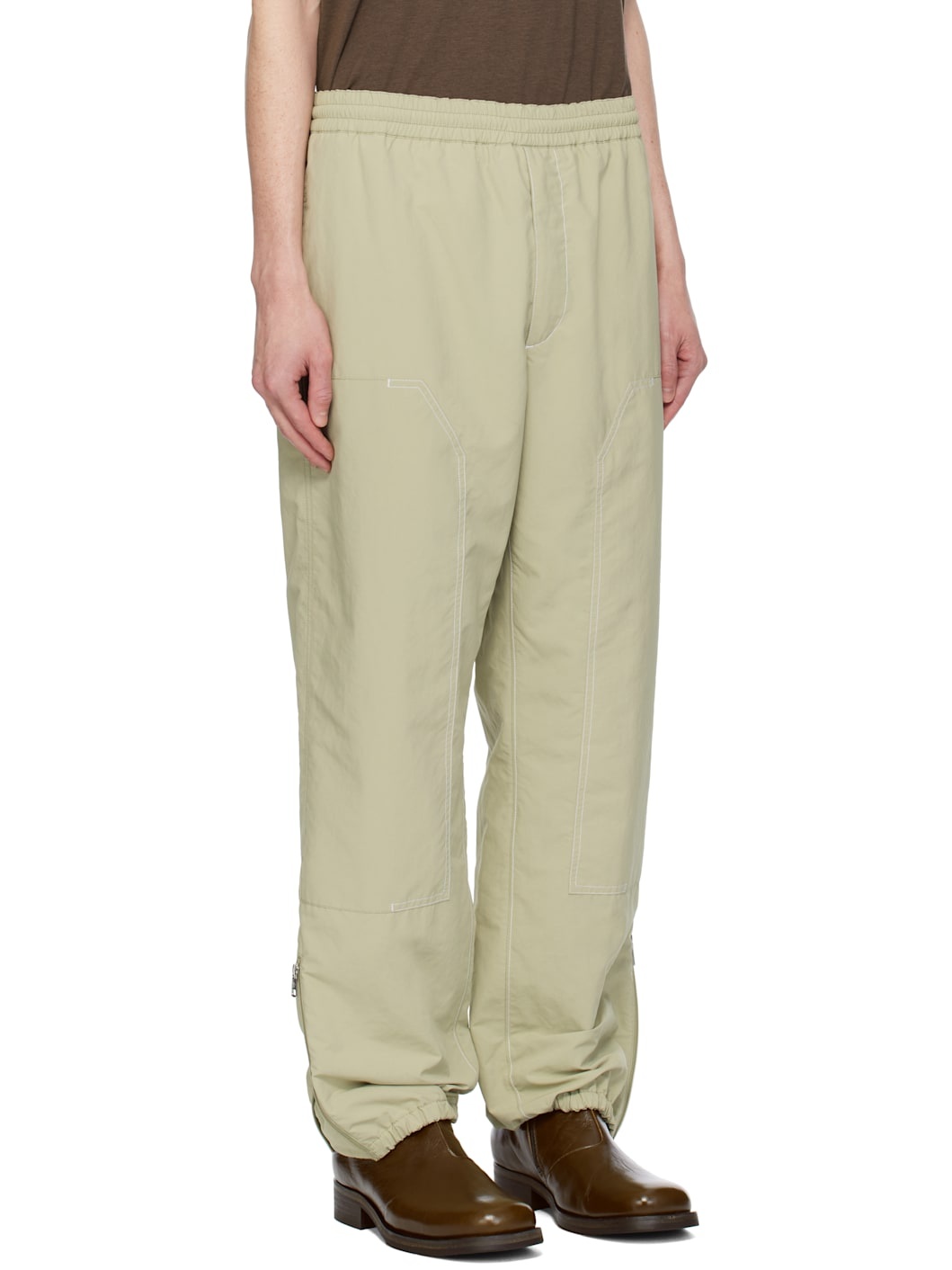 Khaki CP Archivio Creativo Trousers - 2