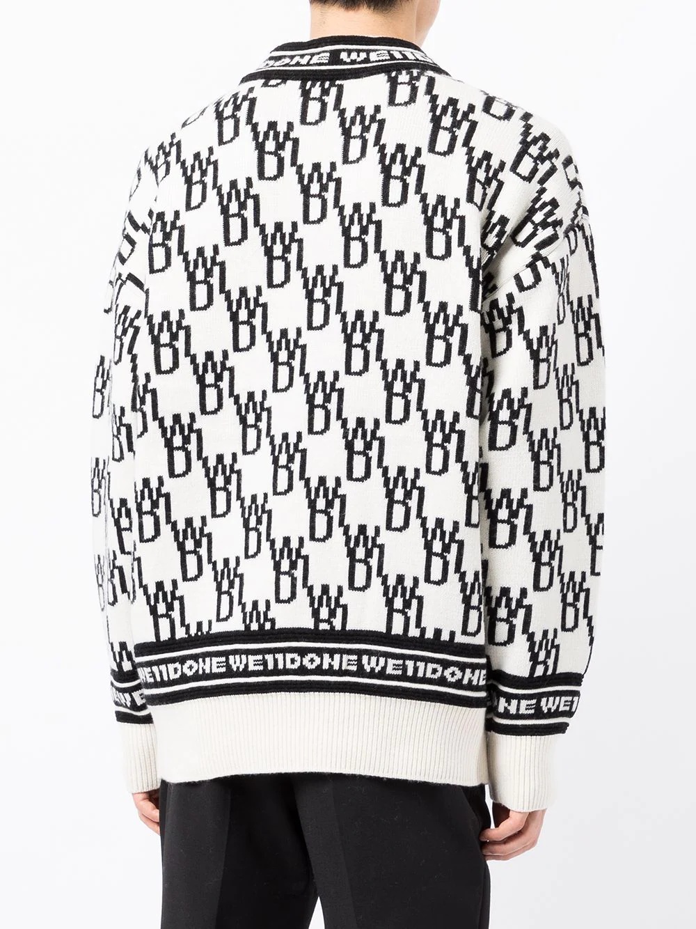 all-over logo-knit jumper - 5