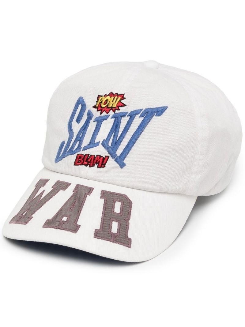 embroidered-logo baseball cap - 1
