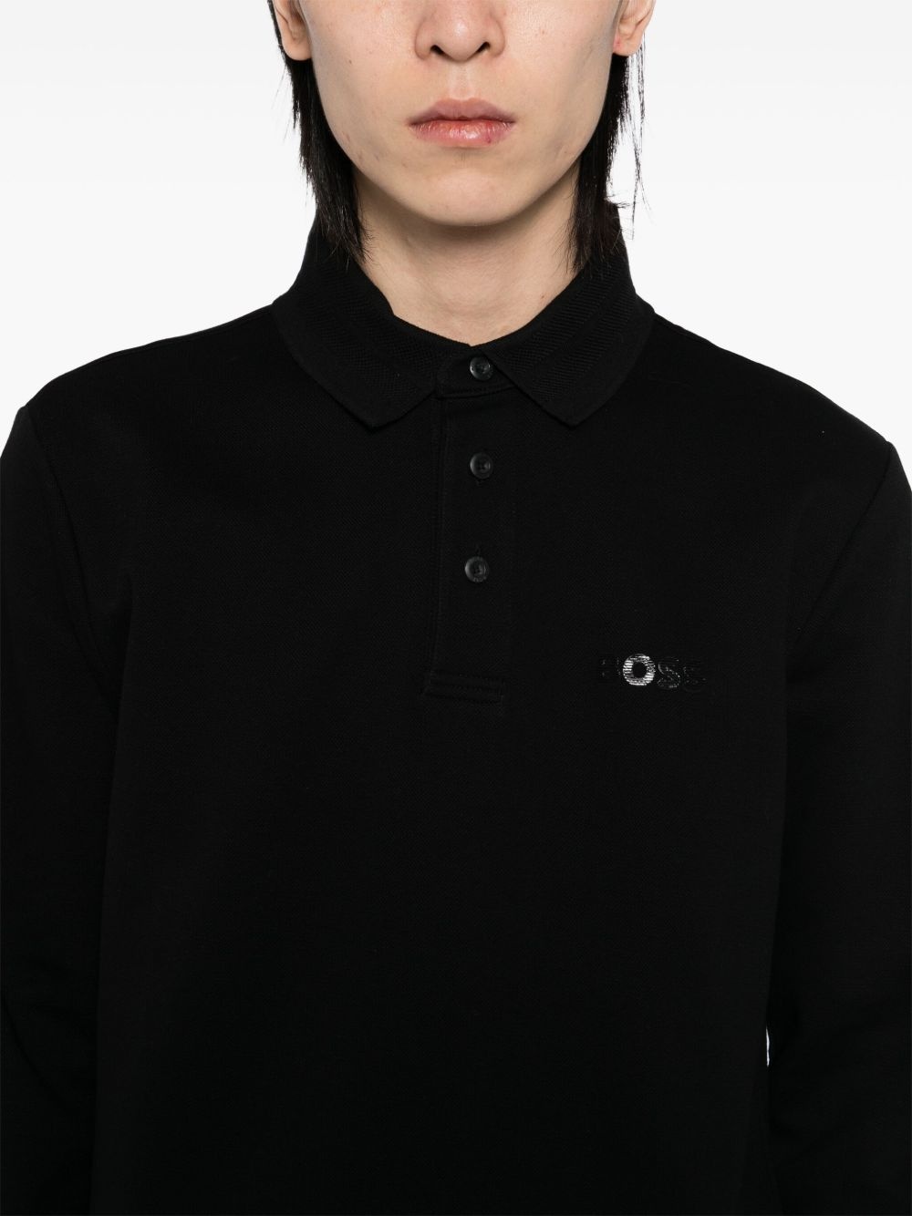 logo-print polo shirt - 4