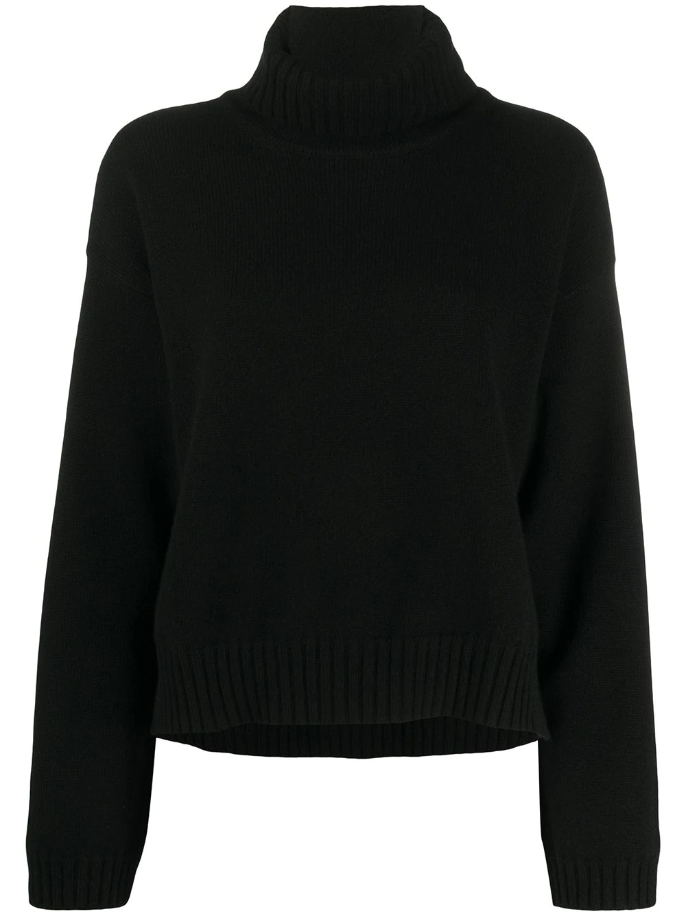 cashmere high-low hem jumper - 1