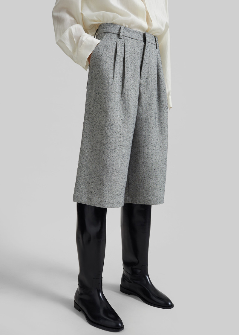 Dunley Bermuda Shorts - Grey Melange 3