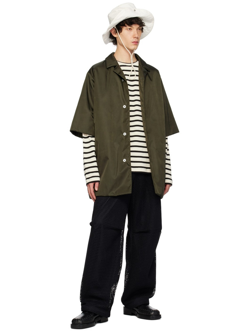 Jil Sander Green Padded Shirt outlook