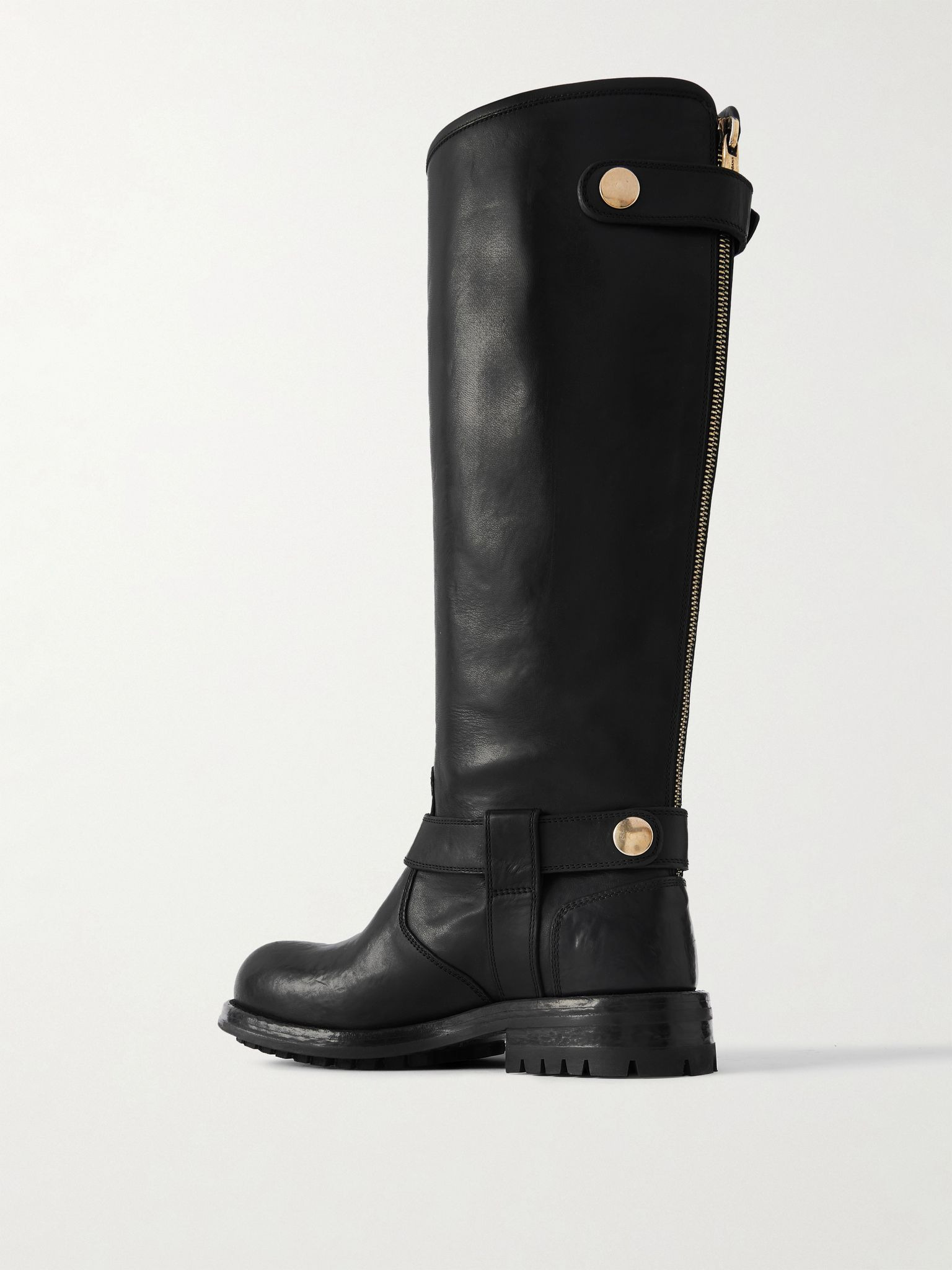 Like A Virgin leather biker boots Black - 3