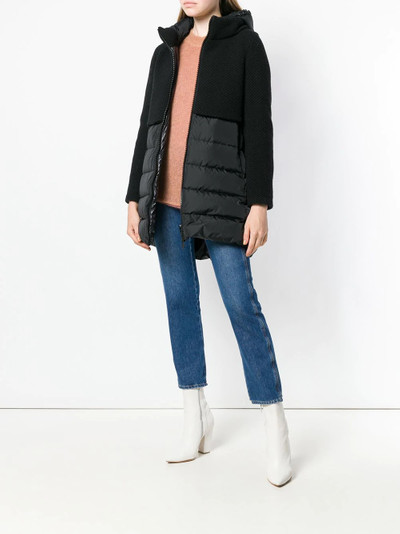 Herno contrast panel puffer jacket outlook