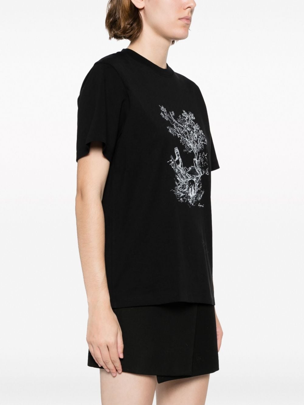 illustration-print cotton T-shirt - 3