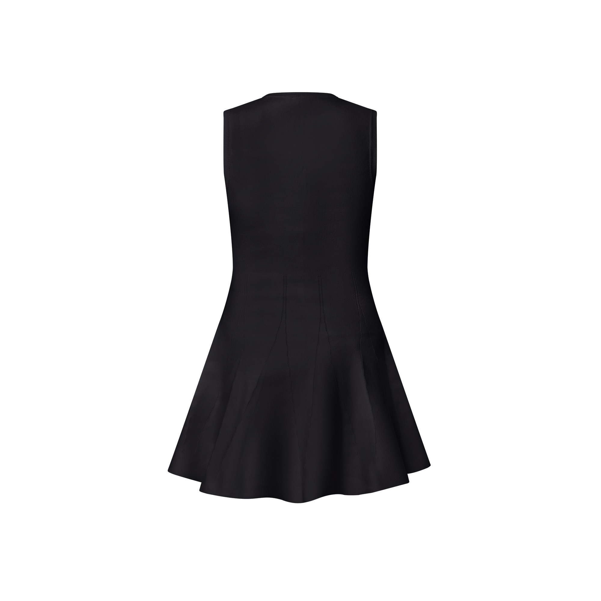 Floral Lace Accent Dress - 3