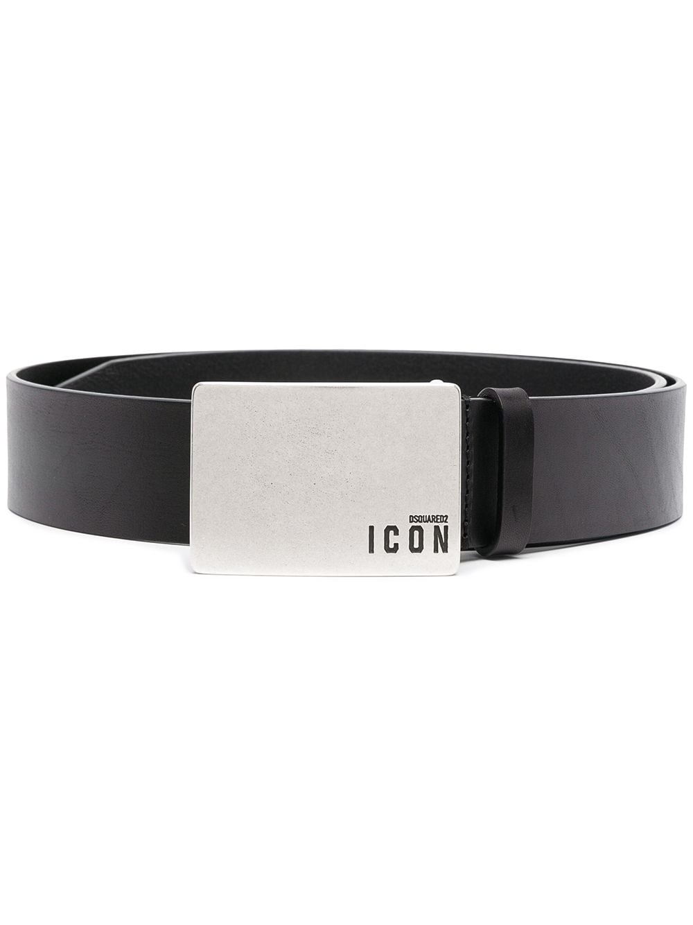 Icon buckled leather belt - 1