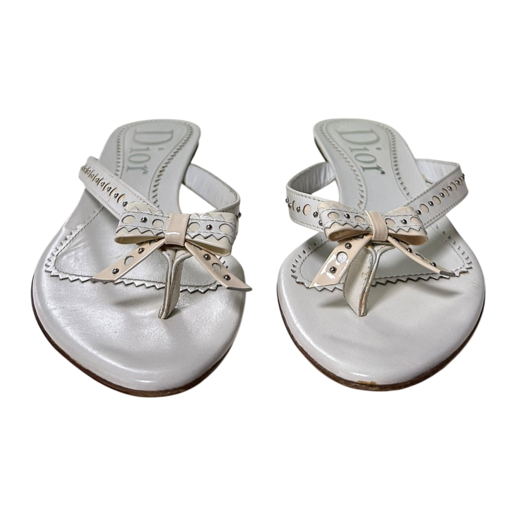 CHRISTIAN DIOR Spring Summer 2004 D'Trick Leather Studded Sandals - 2
