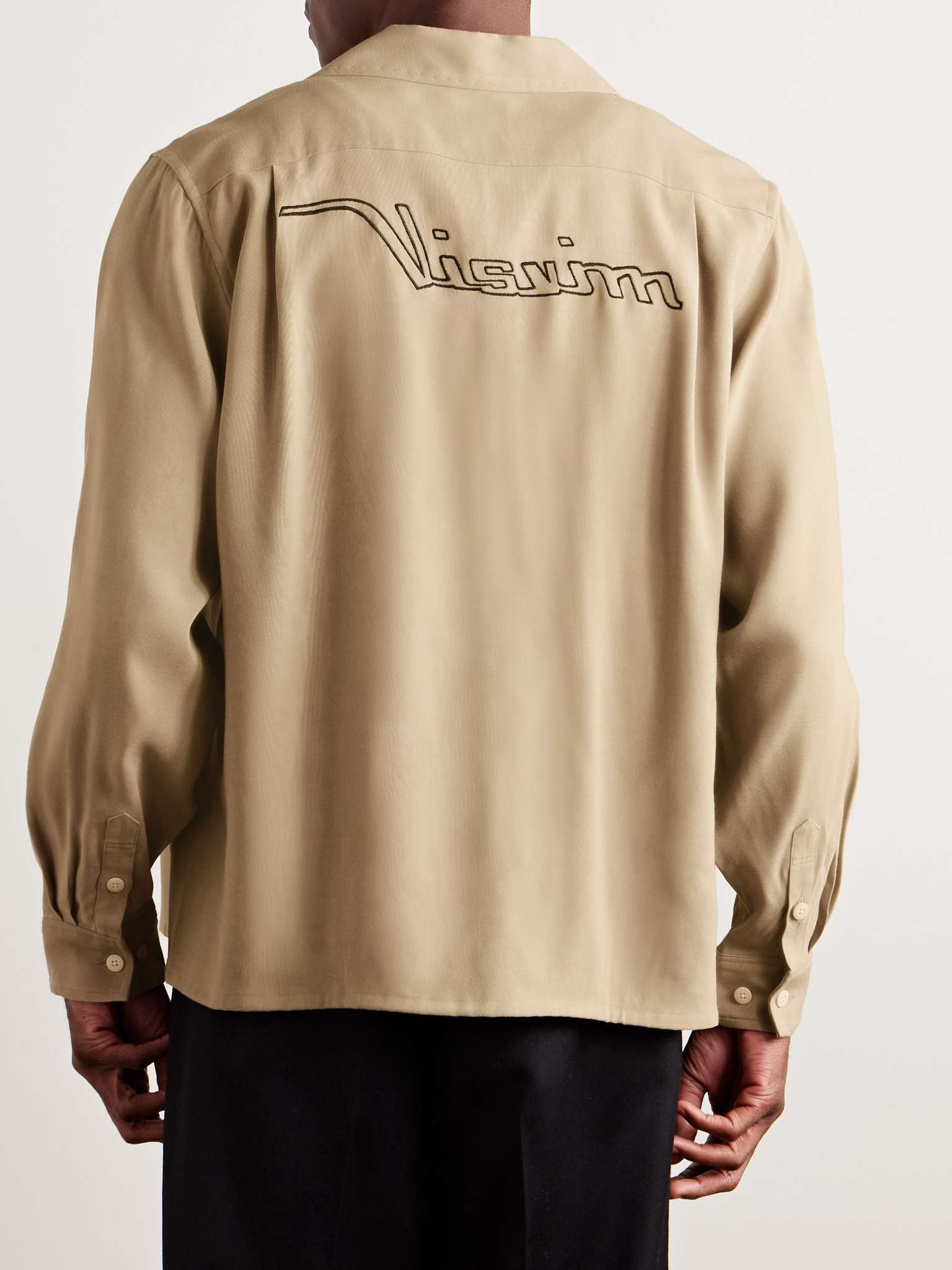 Keesey Convertible-Collar Logo-Embroidered Woven Shirt - 3