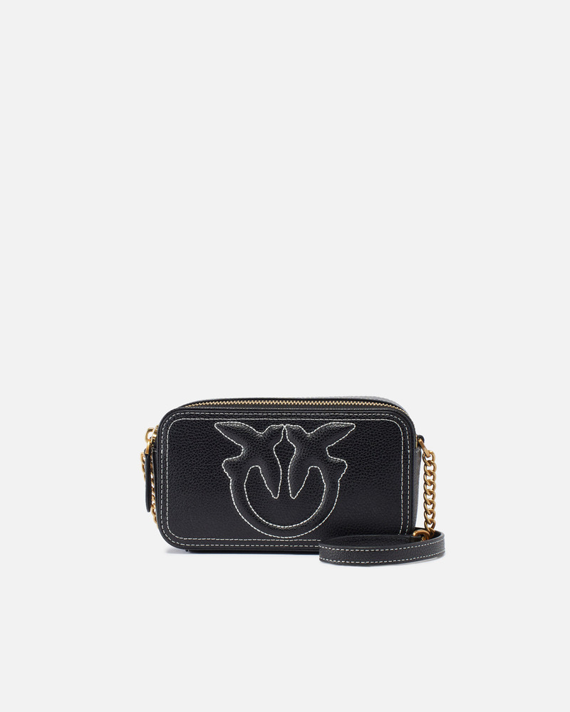 SMALL CROSSBODY BAG WITH RAISED LOVE BIRDS LOGO 1