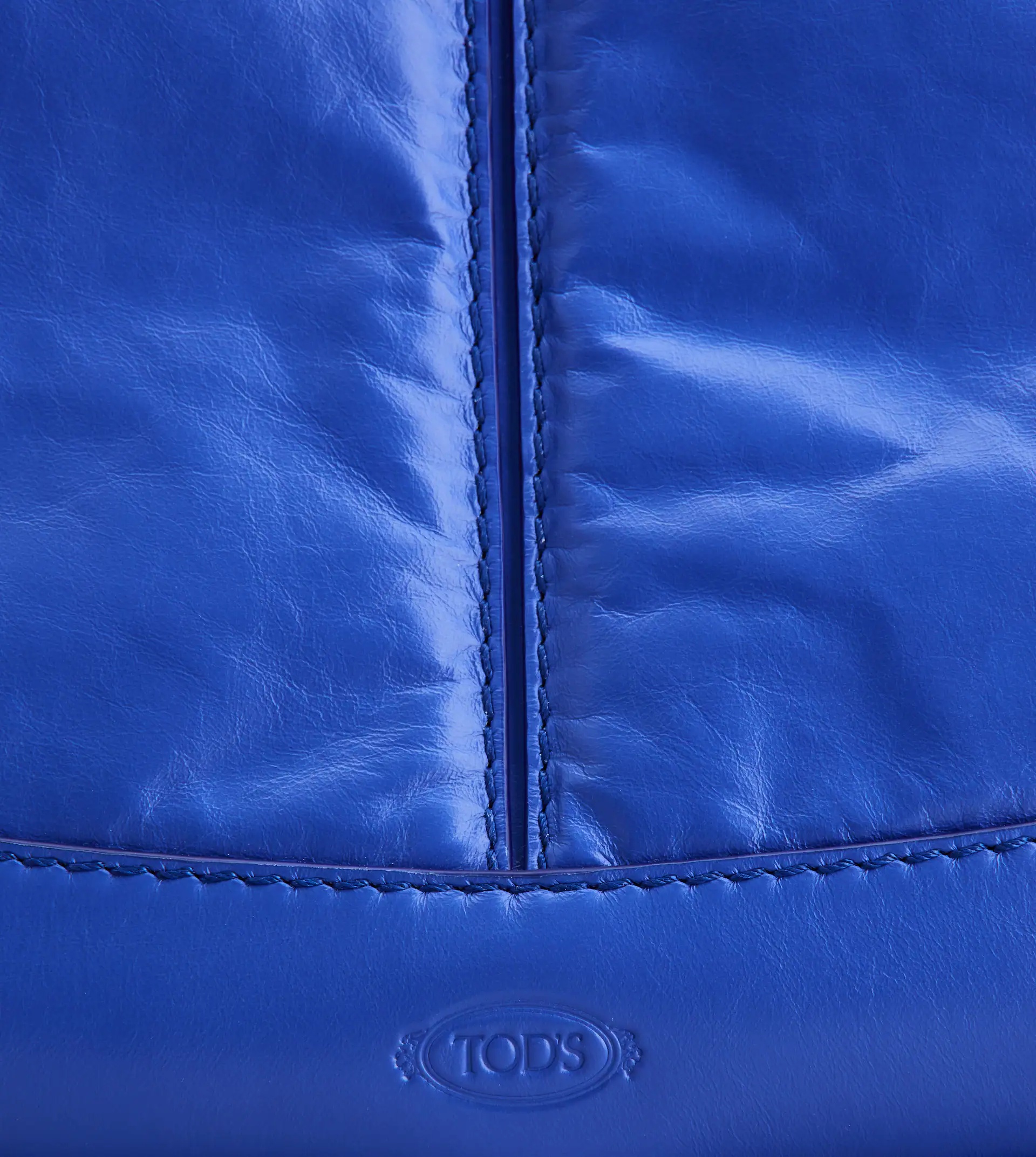 TOD'S SHIRT HOBO BAG MEDIUM - BLUE - 5