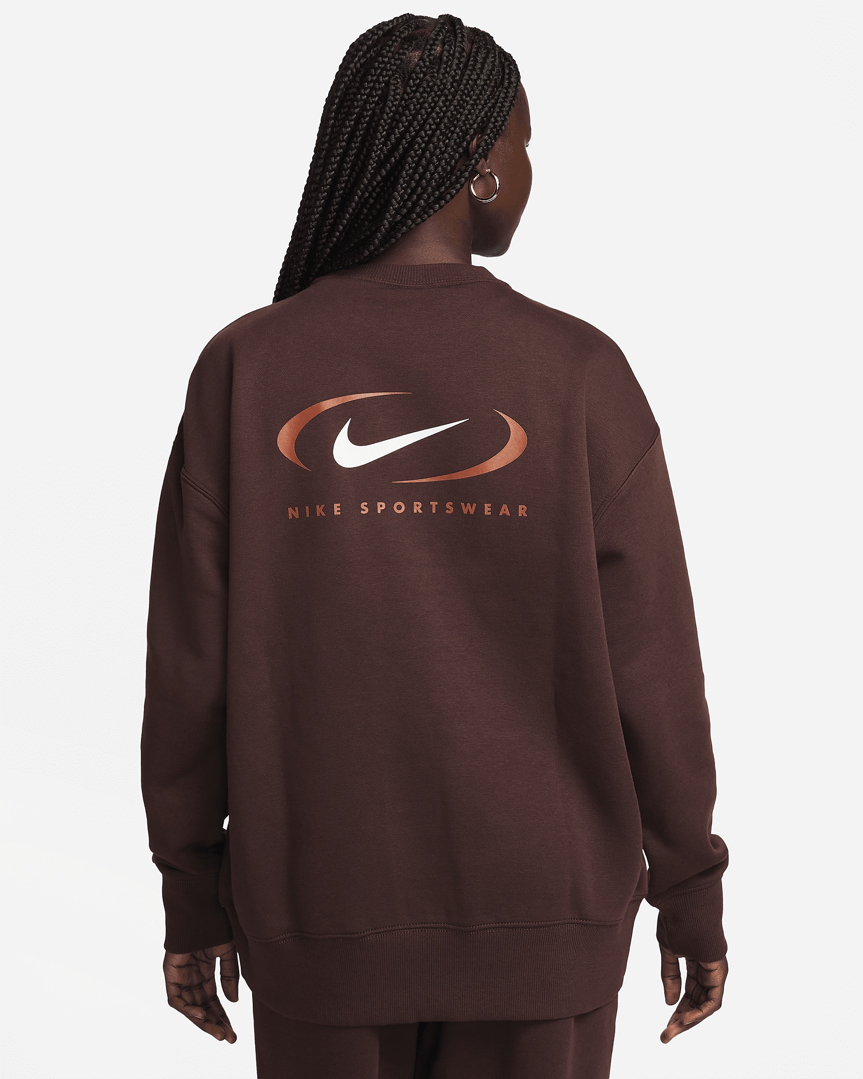 Women's Nike Sportswear Phoenix Fleece Oversized Crew-Neck Sweatshirt - 2