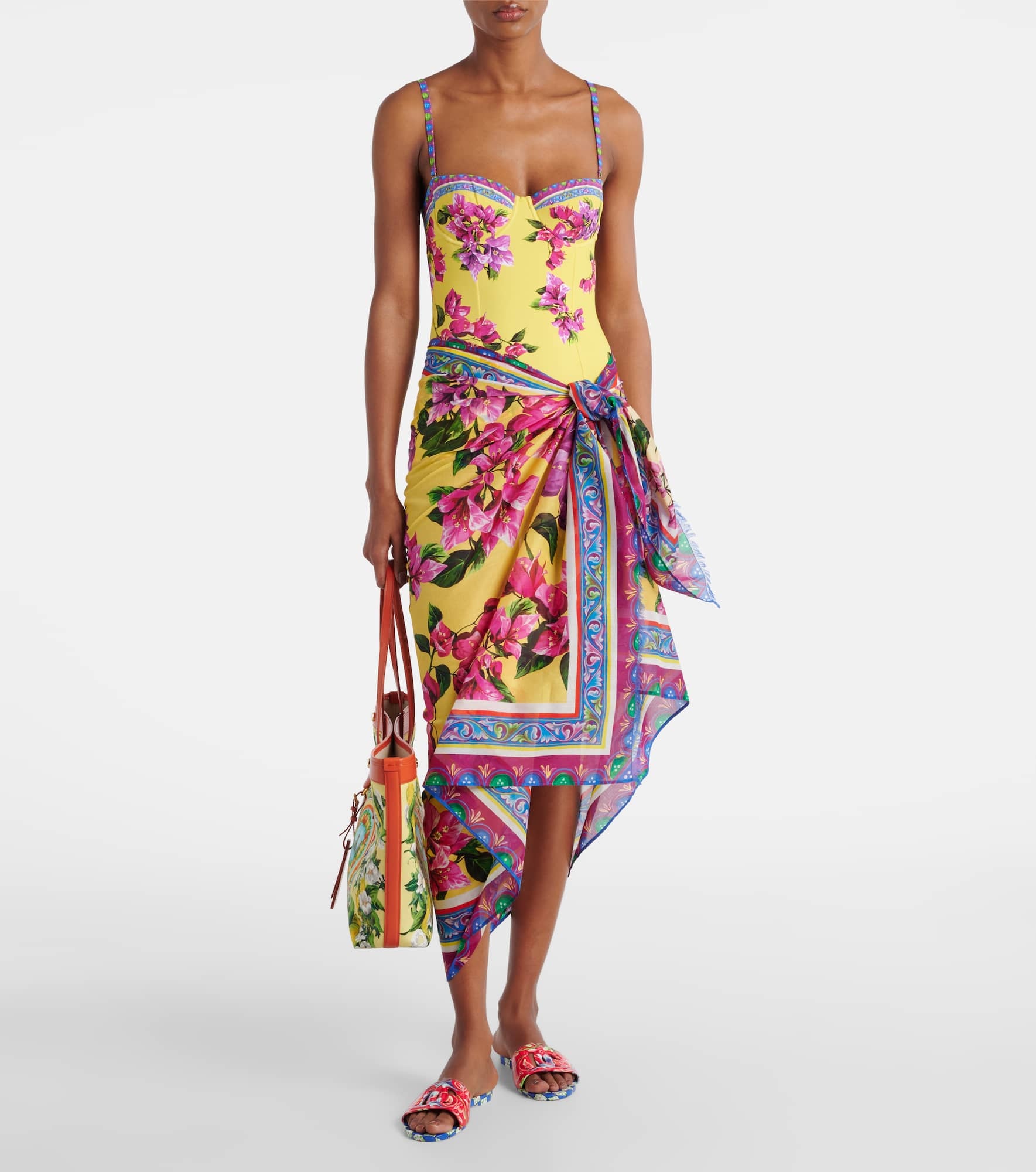 Floral cotton cover-up - 2