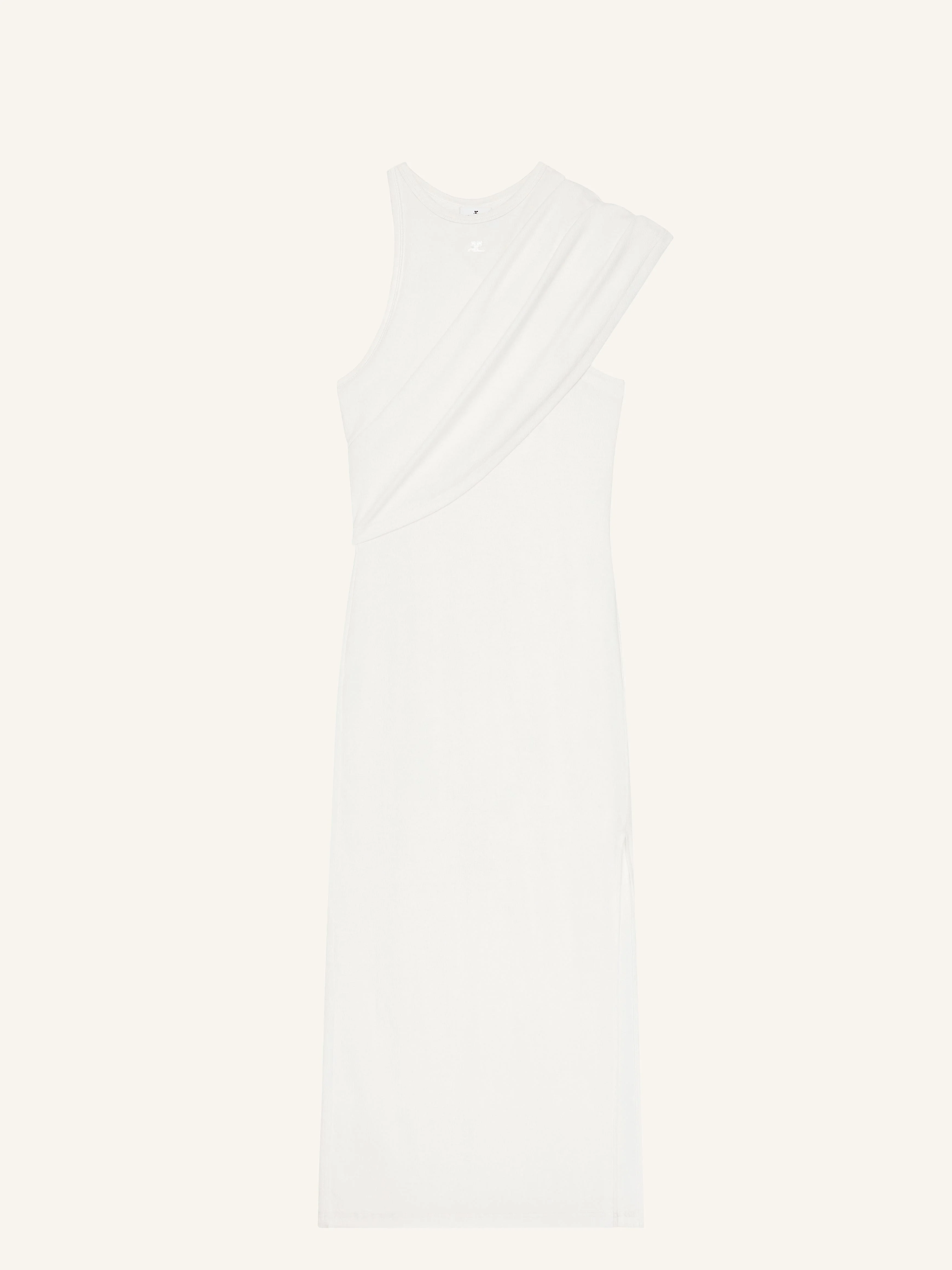90'S RIB TWIST MIDI DRESS - 1