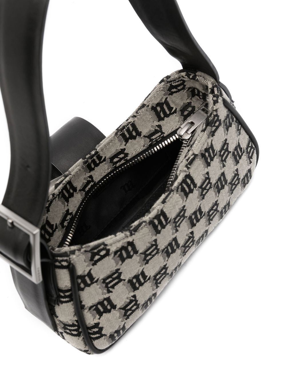 logo-pattern print shoulder bag - 5