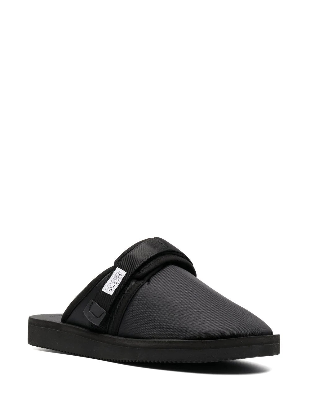 logo patch slippers - 2