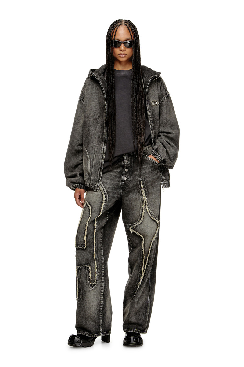 HOODED JACKET IN FADED DENIM 7