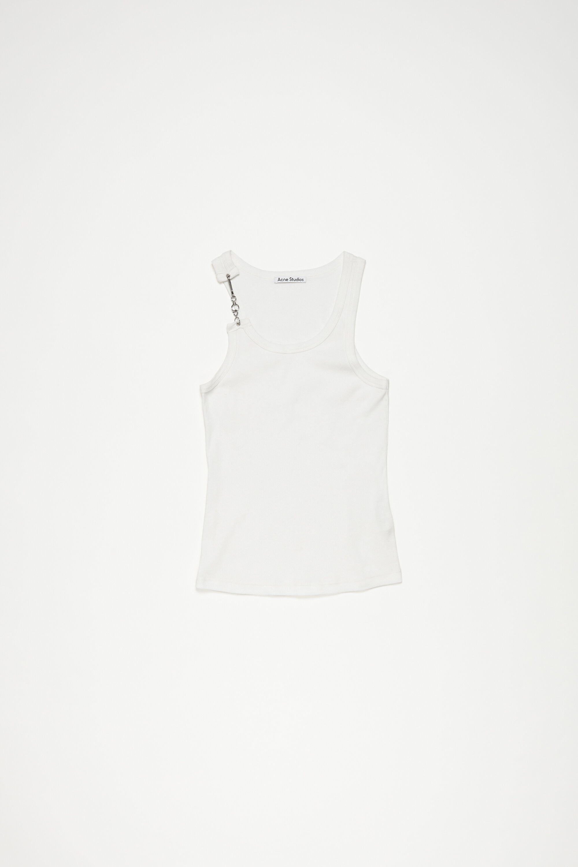 Metal clip tank top - White - 6