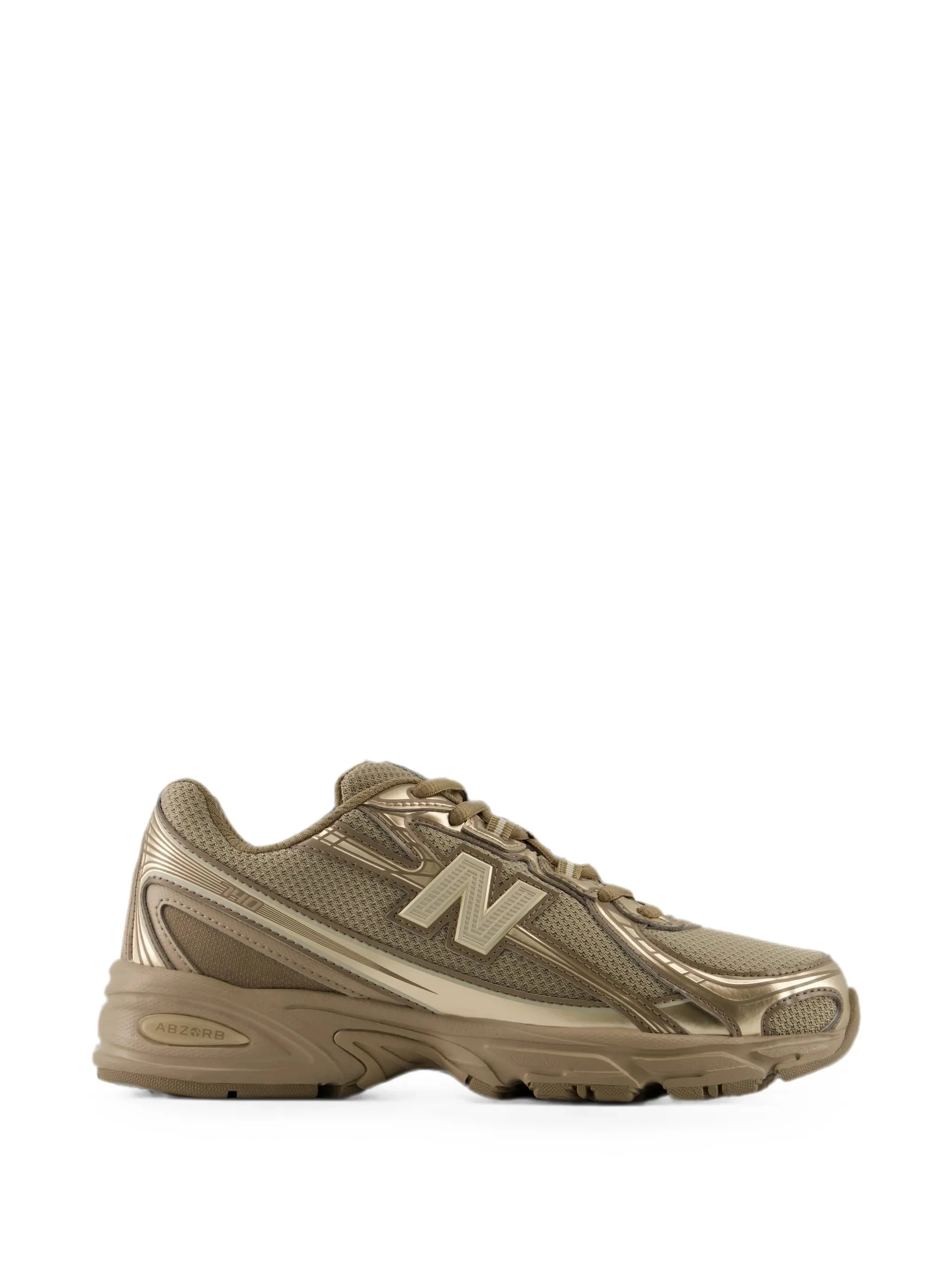 New Balance 740 Metallic-finish Mesh Sneakers - 1