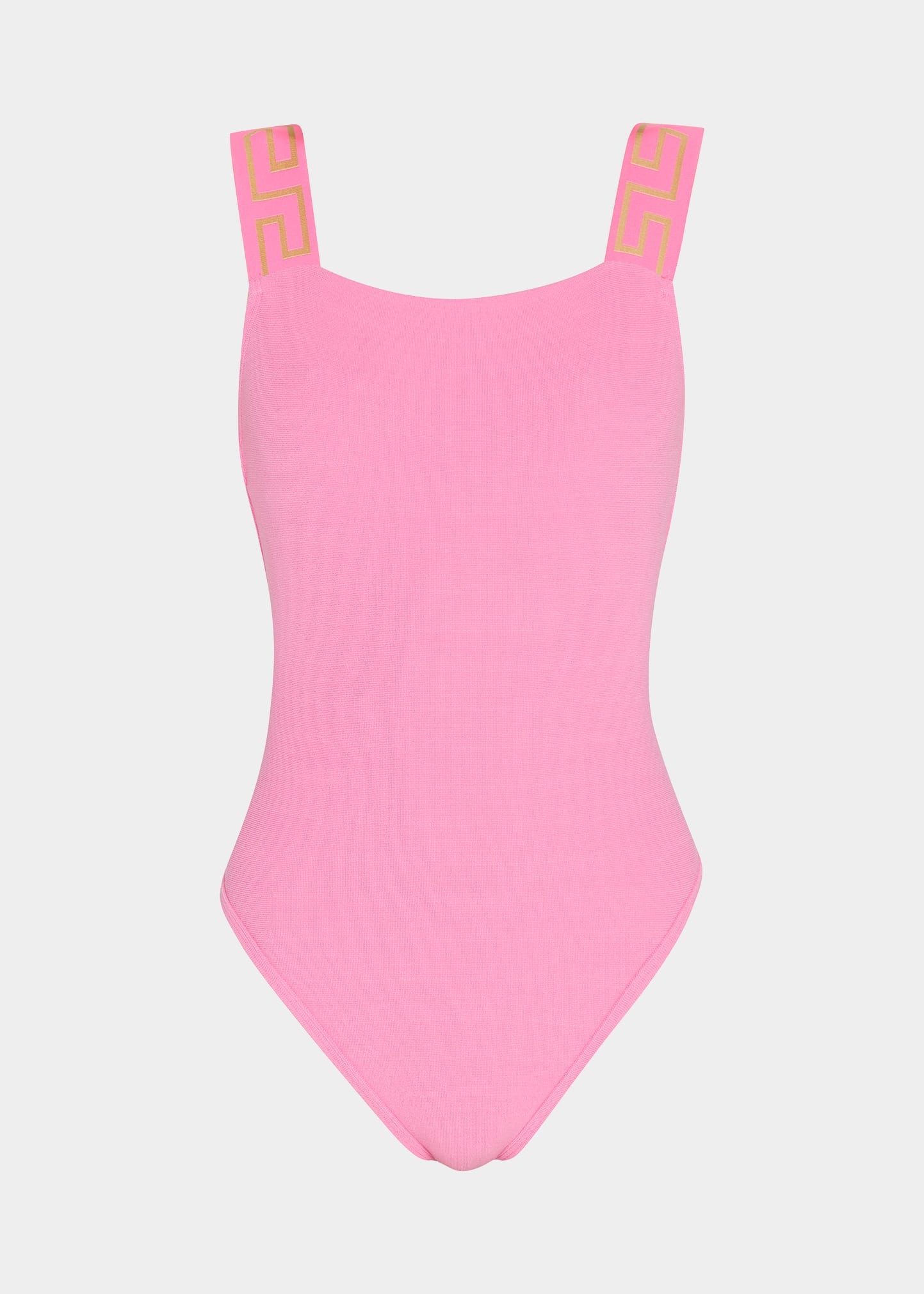 Greca Border One-Piece Swimsuit - 1