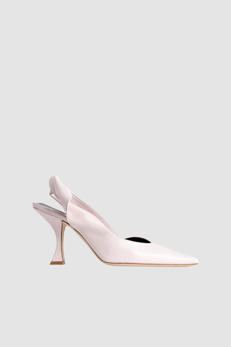 Yasha Baby Pink Nappa Leather Pump 1