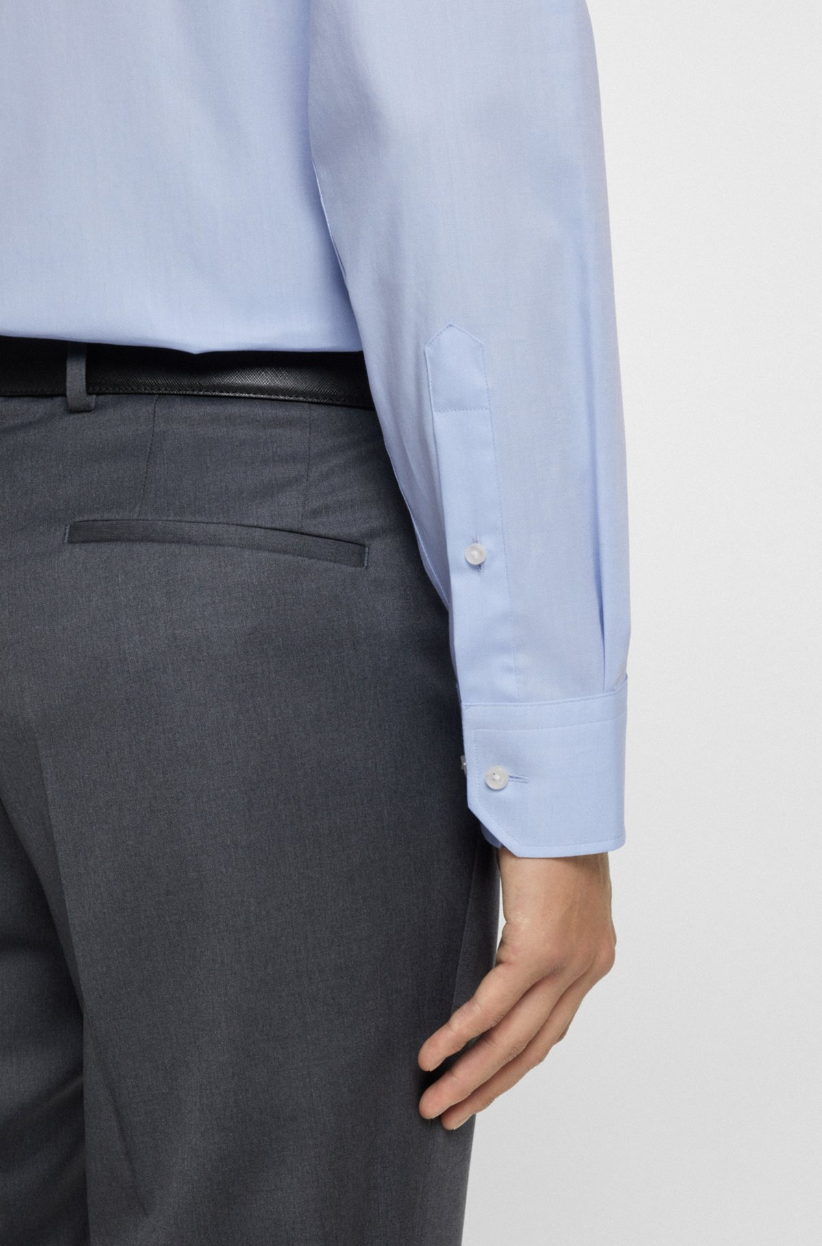 REGULAR-FIT SHIRT IN STRETCH-COTTON TWILL - 6