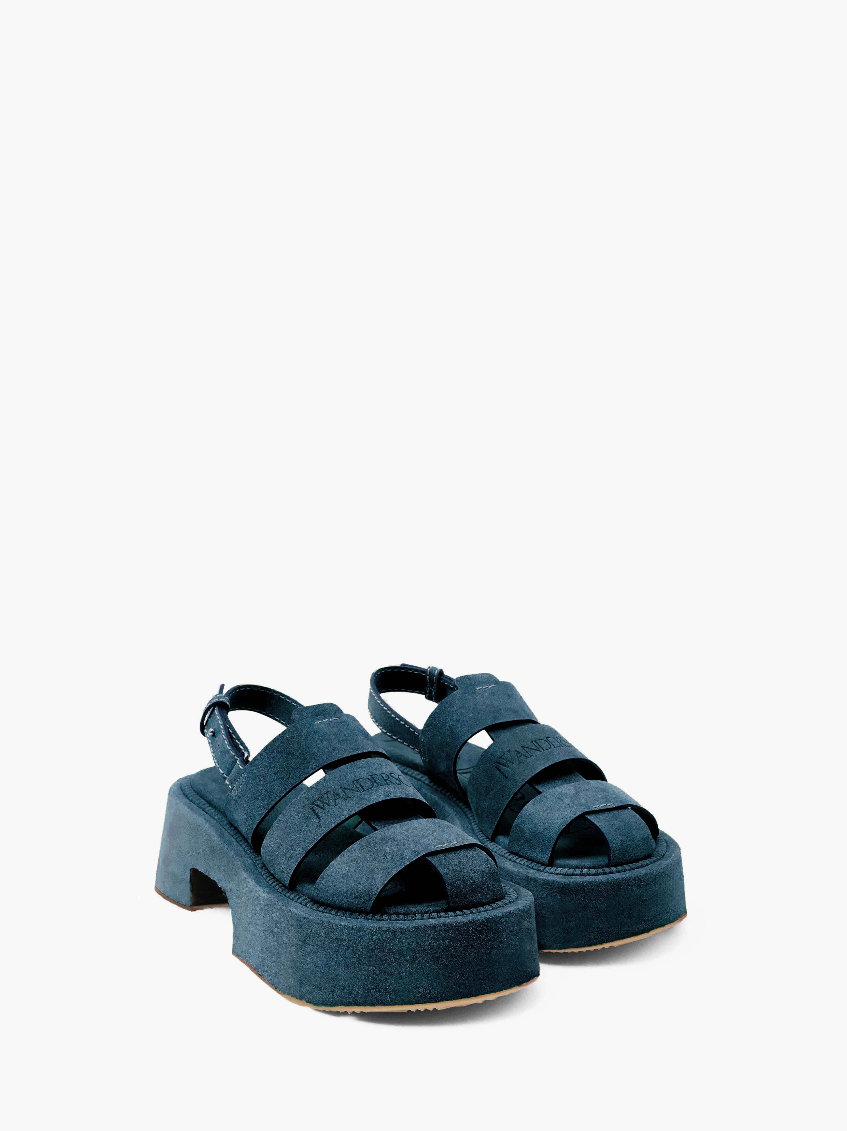 SUEDE PLATFORM FISHERMAN SANDALS - 2