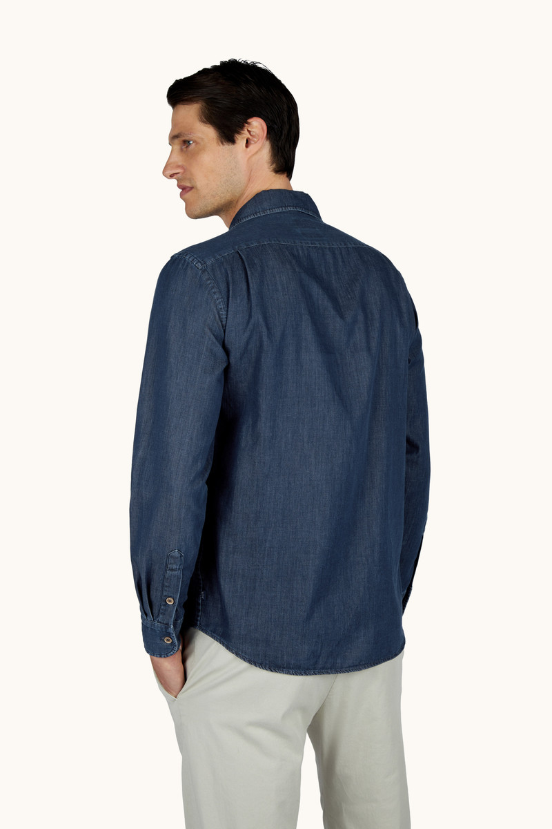 Paul & Shark X‑SOFT SHIRT IN GIZA COTTON DENIM outlook