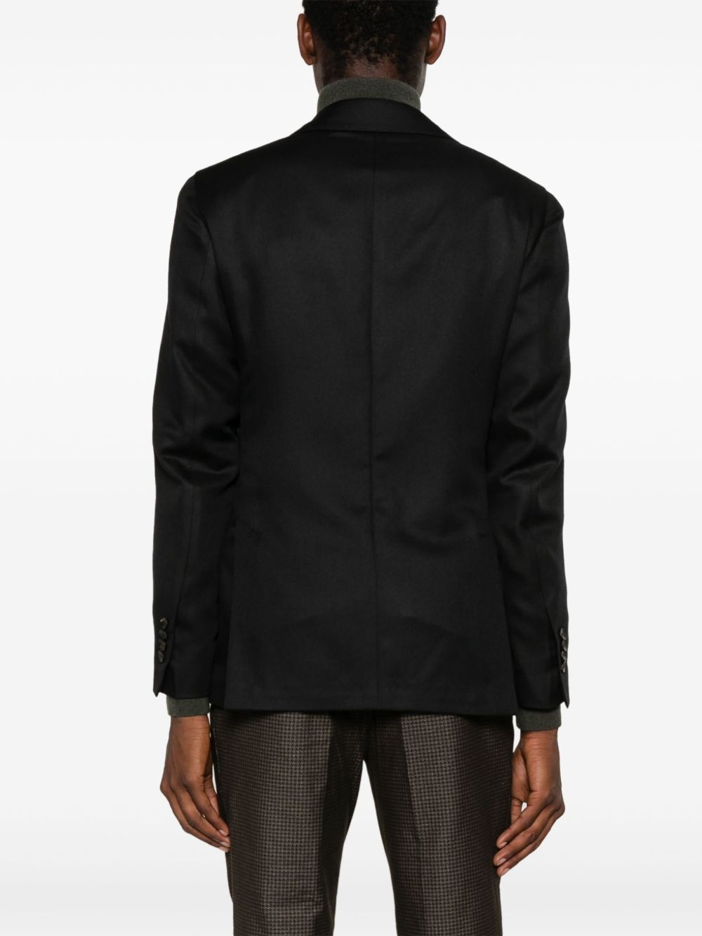 notch-lapels single-breasted blazer - 4