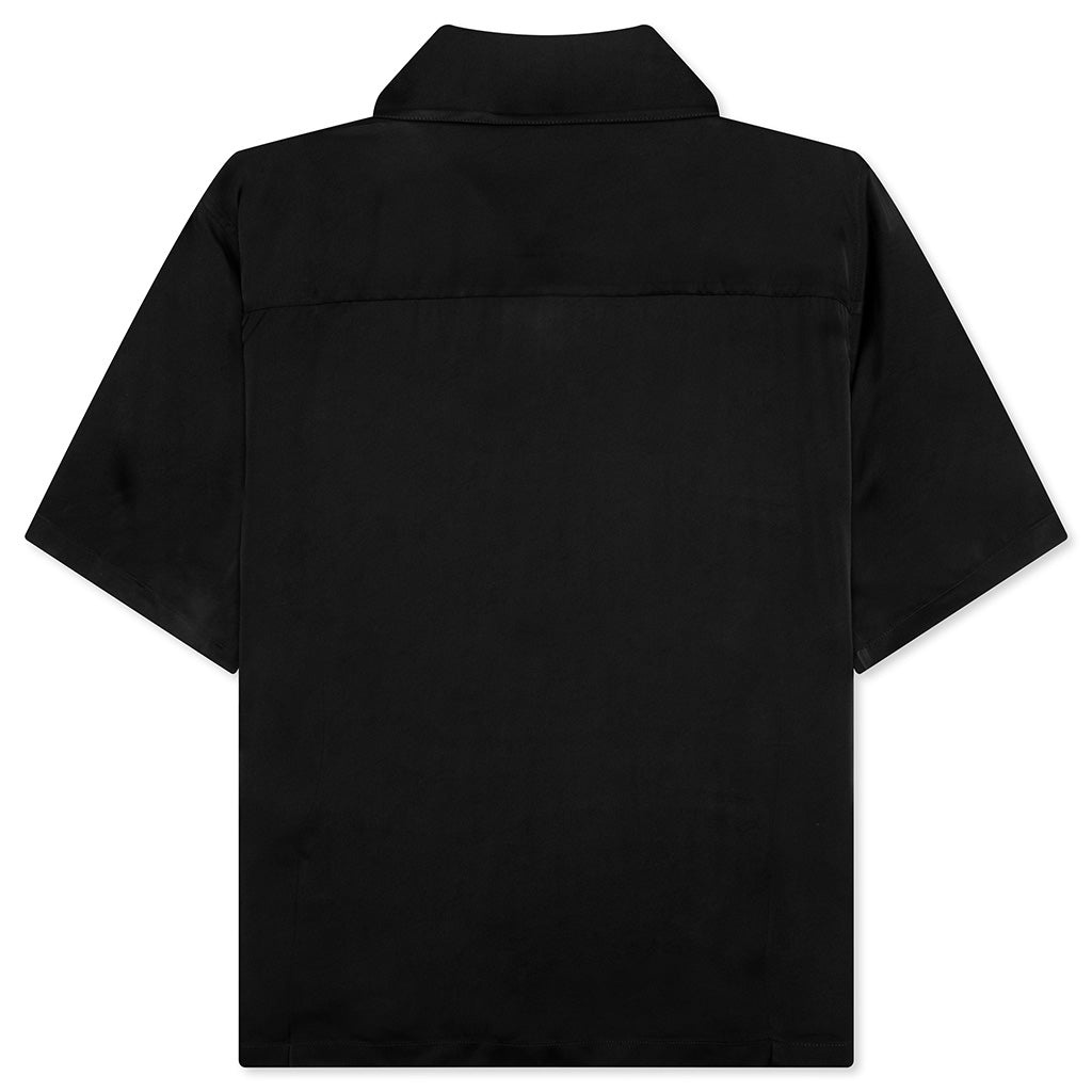 FLUID VISCOSE SHIRT - BLACK - 2