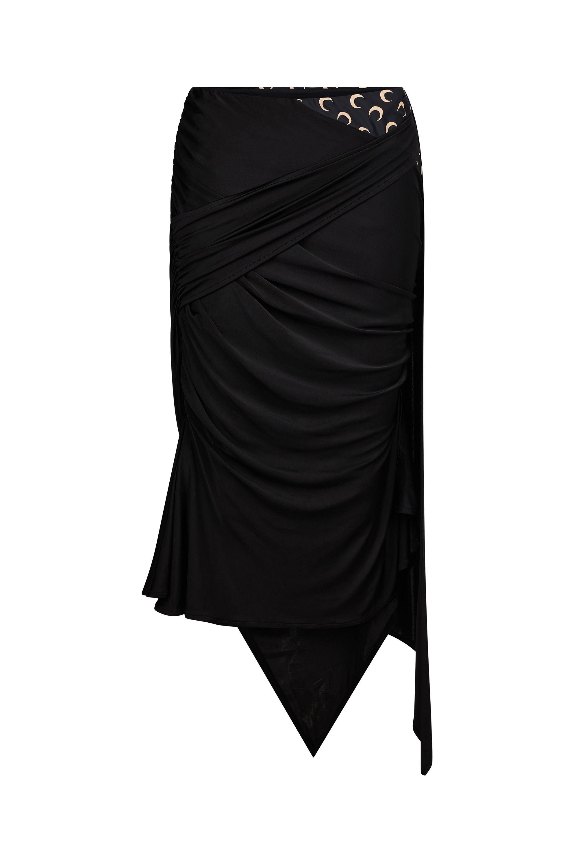 Jersey Body Shelter Draped Skirt - 1