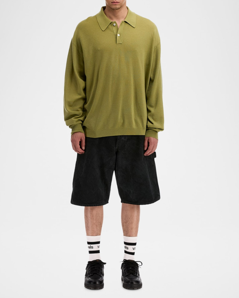vowels Men's Lightweight Knit Sweater outlook