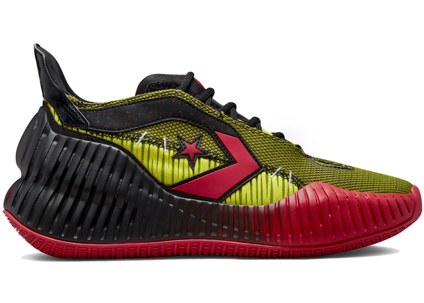 Converse All Star BB Prototype CX Mid Monster Clash Black Laser Lemon Red - 1
