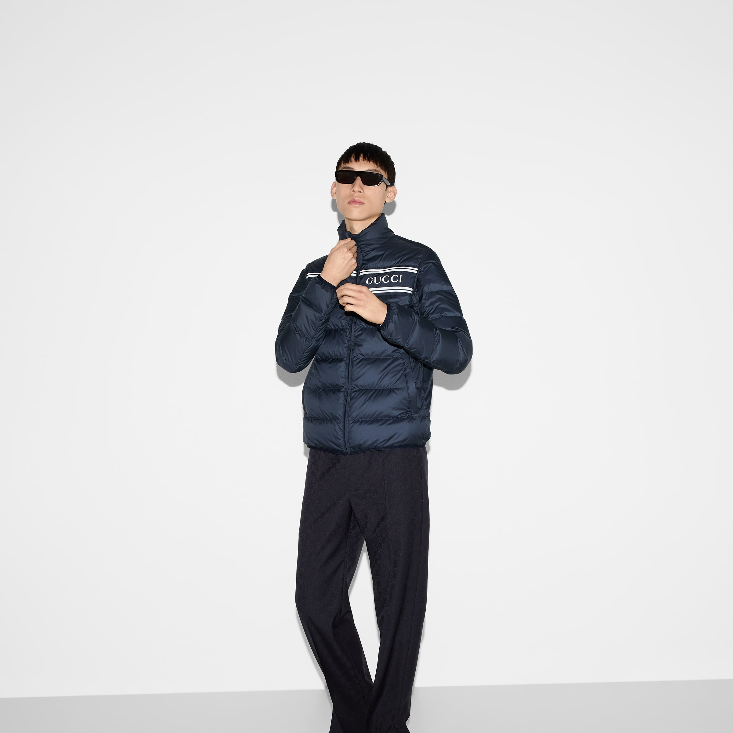 Nylon puffer jacket - 7