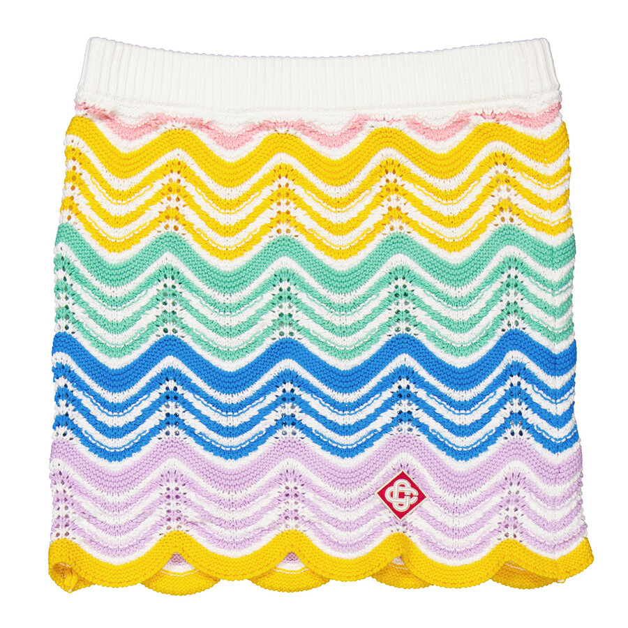 Casablanca Ladies Gradient Wave Gradient Wave Crochet Skirt - 5