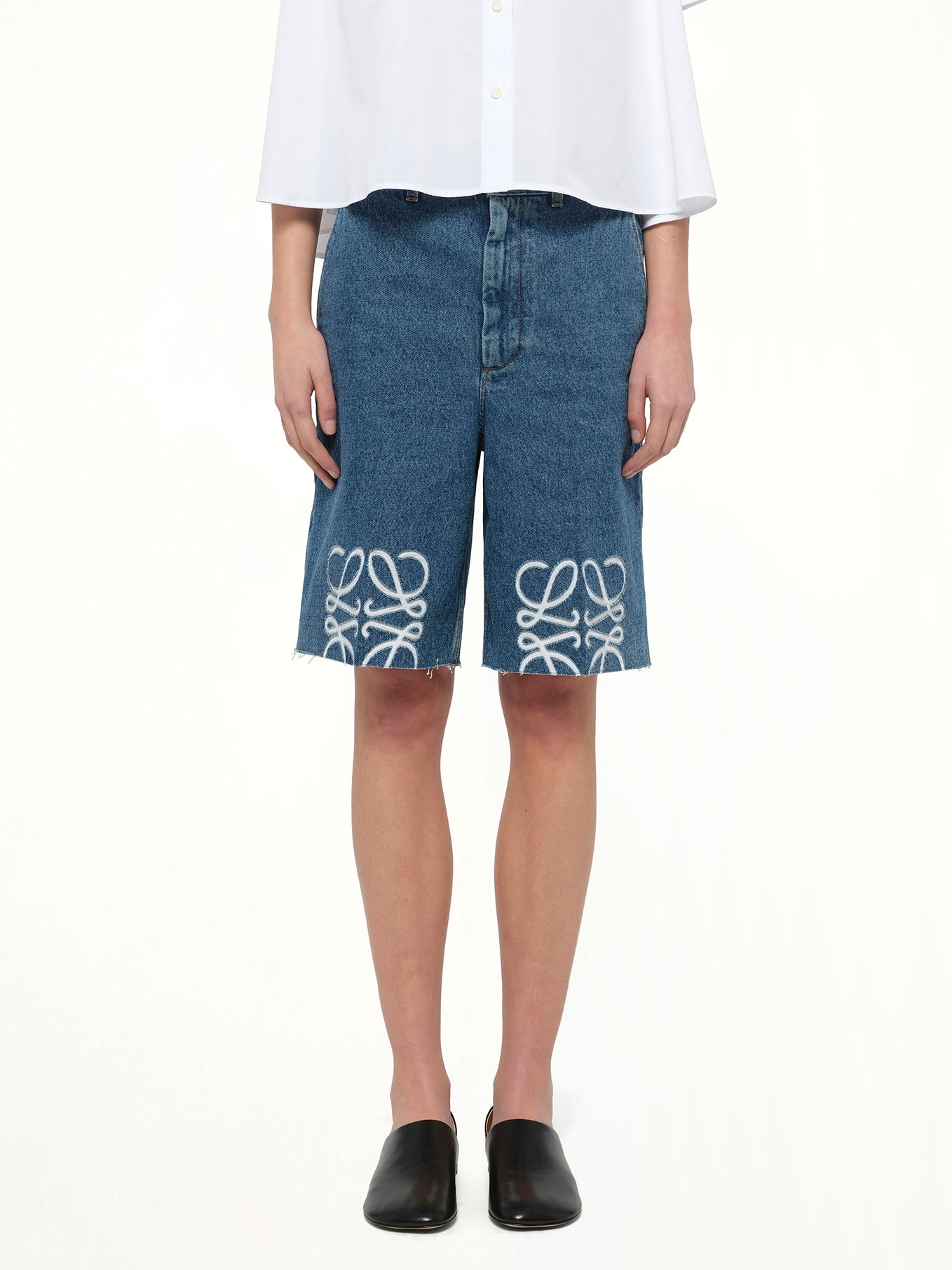 Anagram Shorts AF in Jeans Blue - 1