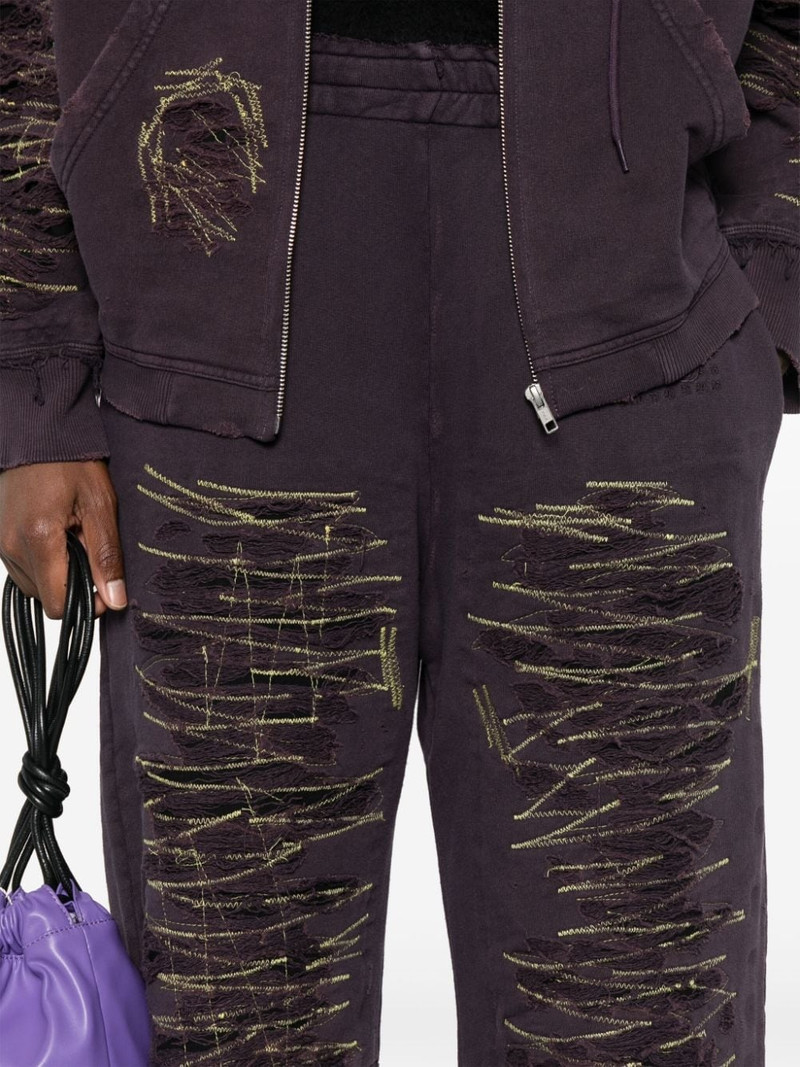 numbers-motif track pants 5