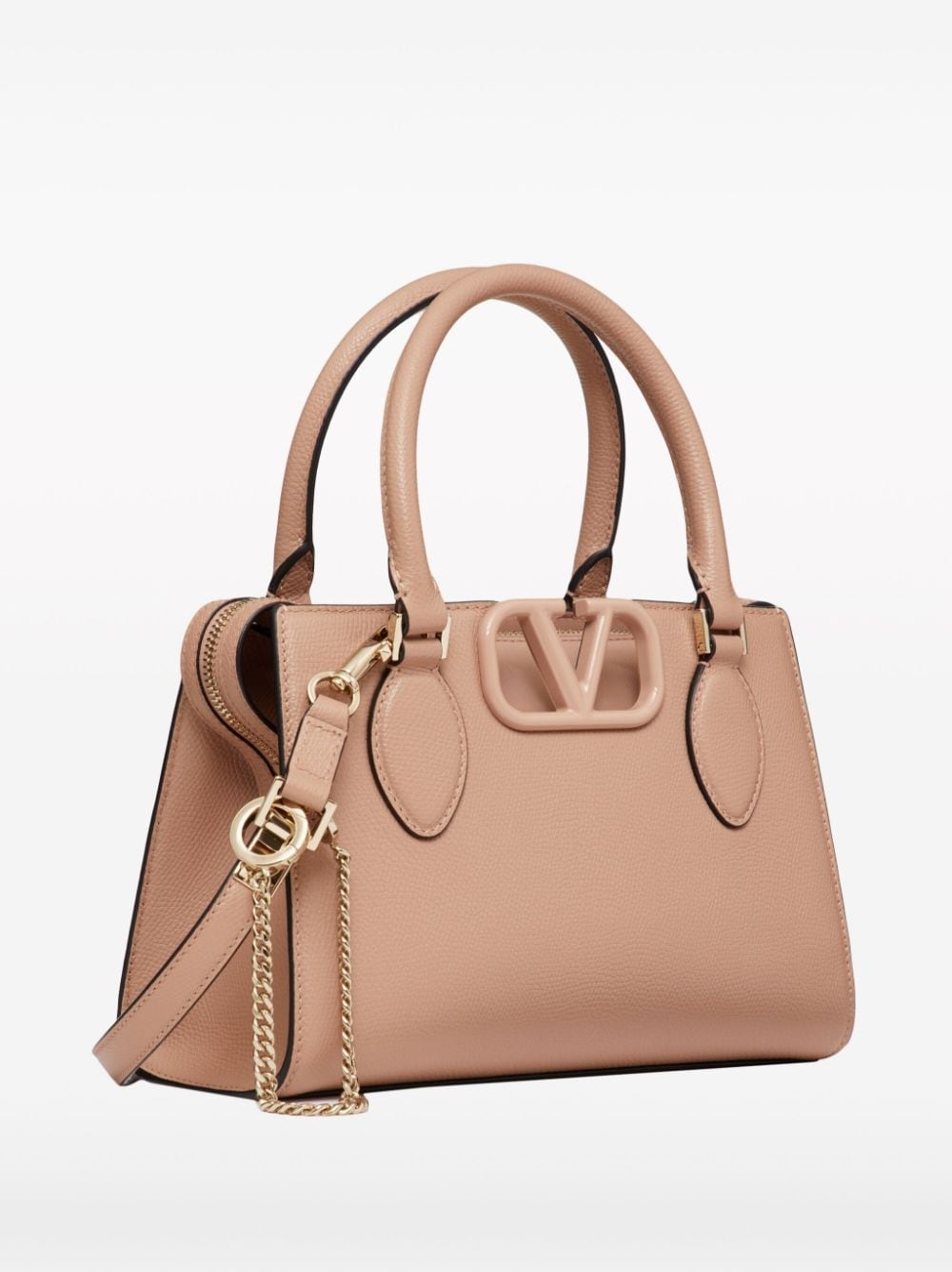 small VSling leather top-handle bag - 4