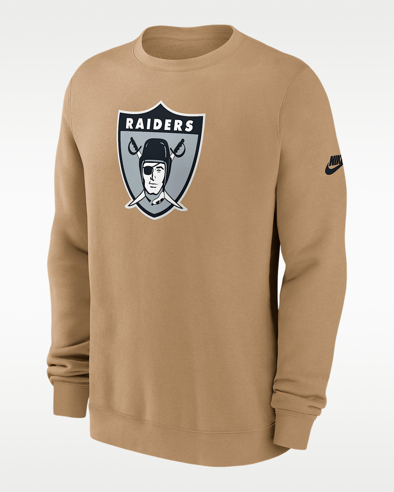 Las Vegas Raiders Swing Pass Rewind Club Men's Nike NFL Pullover Crew 1