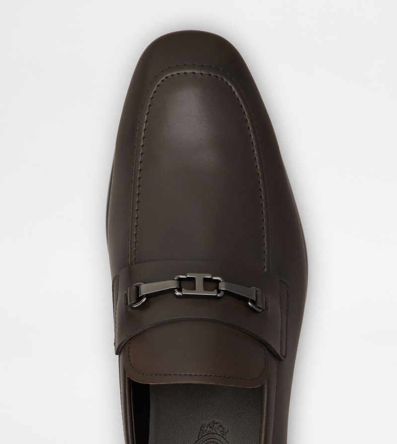 LOAFERS IN LEATHER - BROWN 5