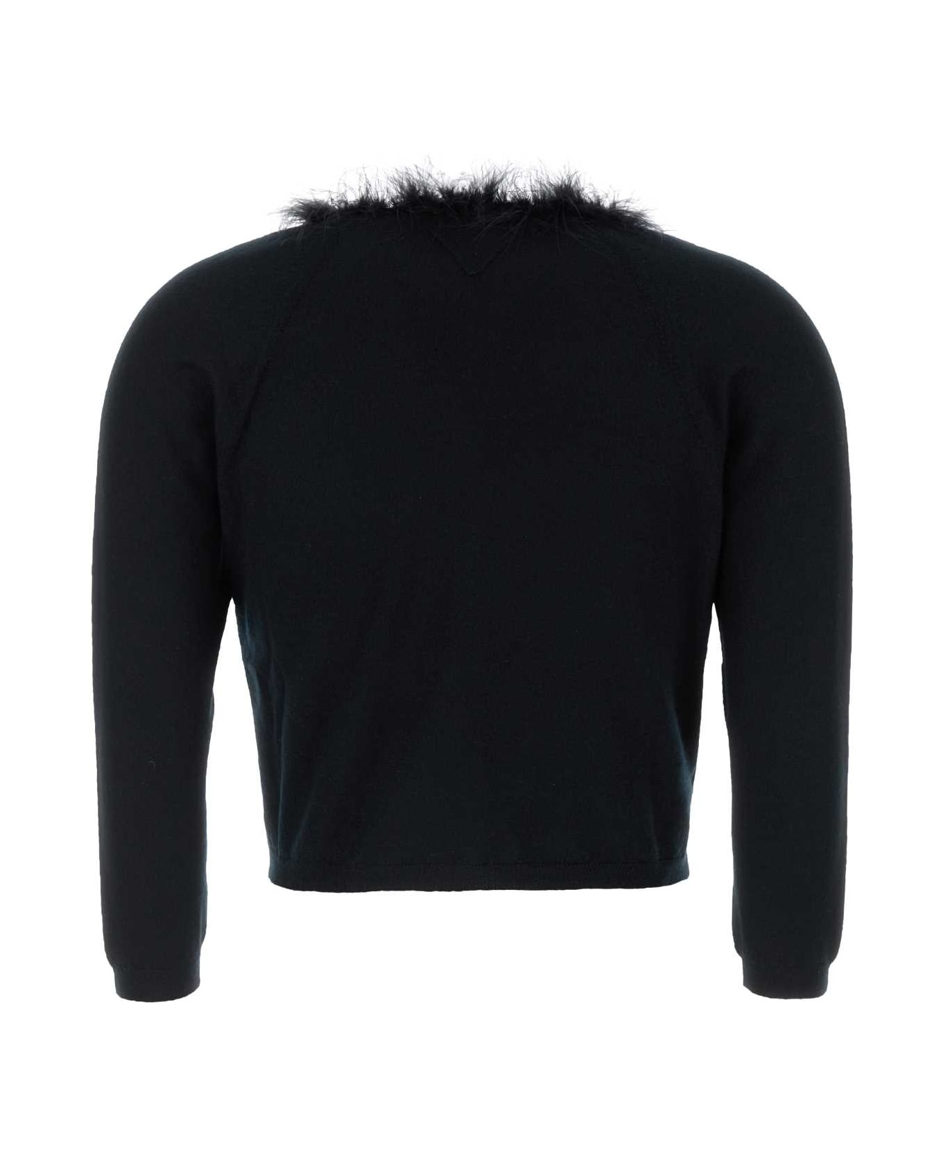Black Cashmere Cardigan - 2